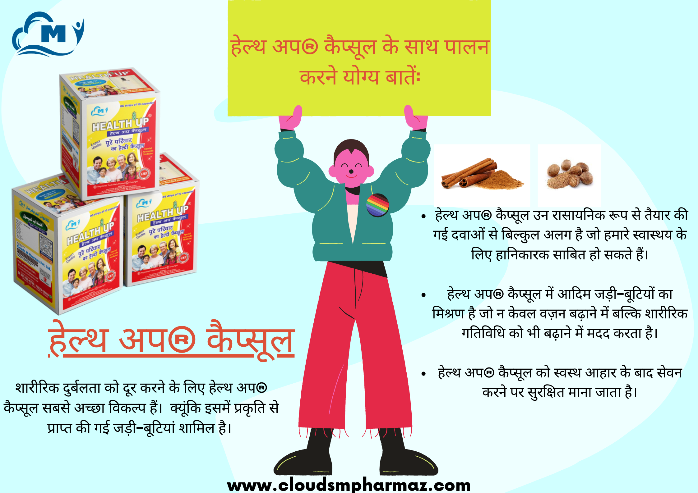 You are currently viewing आइये जानते हैं हेल्थ अप® कैप्सूल वज़न बढ़ाने में सहायक कैसे है !!